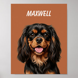 Custom Pet Portraits Using Pet Photo Personalized Poster