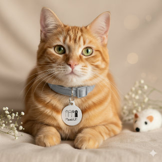 Custom Pet Tag Dog Cat | I’m Lost Call My Mom