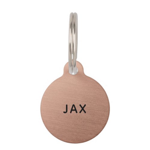 Custom Pet Tag Minimalist Name Dog Cat
