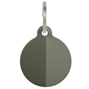 Custom Pet Tag – Moss Green Split Texture