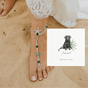 Custom Pet Tropical Wedding II Napkins
