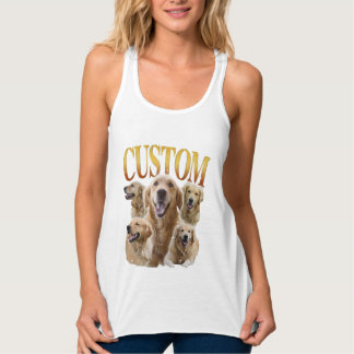 Custom Pet Vintage Bootleg T-Shirt – Personalized  Tank Top