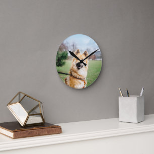 Custom Pet Wall Clock – Personalized Photo Clock 