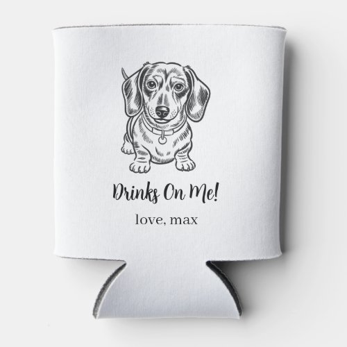 Custom Pet Wedding Can Cooler