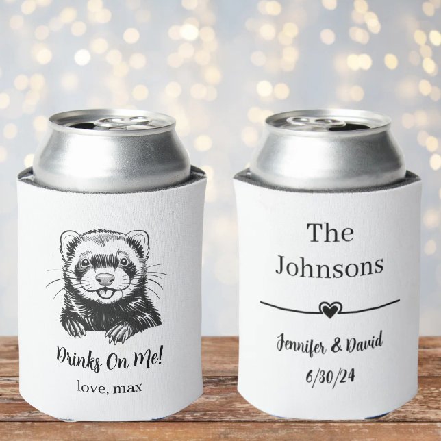 Custom Pet Wedding Can Cooler (Creator Uploaded)