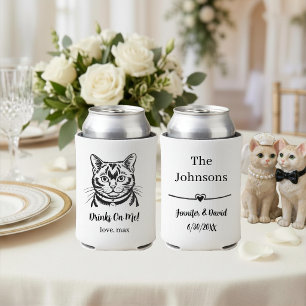 Custom Pet Wedding Can Cooler