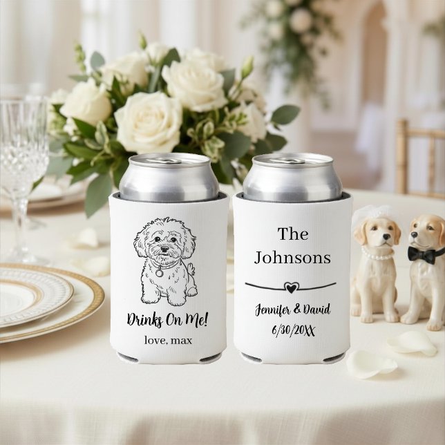 Custom Pet Wedding Can Cooler (Creator Uploaded)