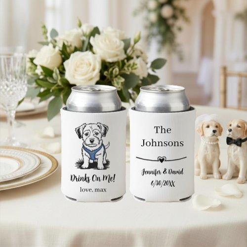 Custom Pet Wedding Can Cooler