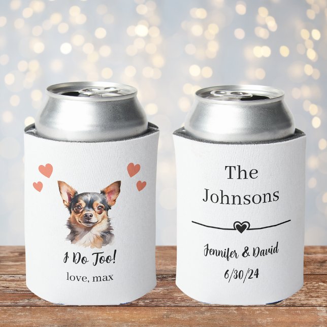 Custom Pet Wedding Can Cooler (Creator Uploaded)