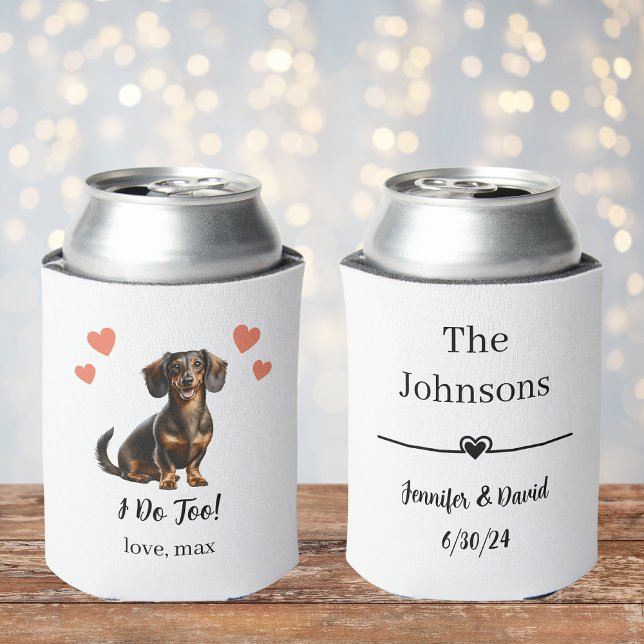 Custom Pet Wedding Can Cooler (Creator Uploaded)