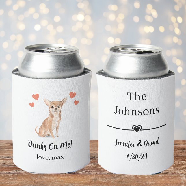 Custom Pet Wedding Can Cooler (Creator Uploaded)