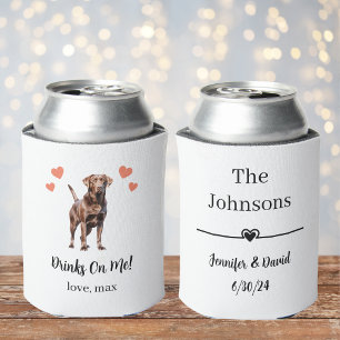 Custom Pet Wedding Can Cooler