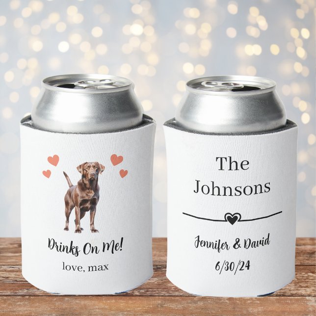 Custom Pet Wedding Can Cooler (Creator Uploaded)