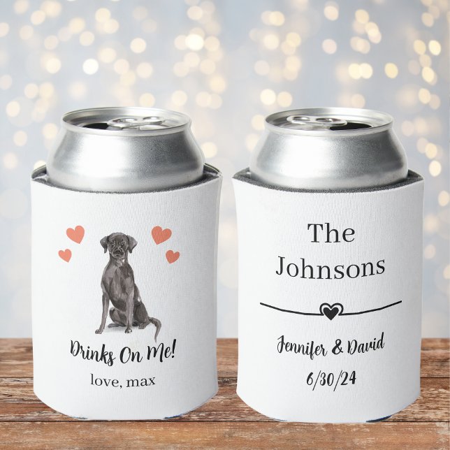 Custom Pet Wedding Can Cooler (Creator Uploaded)