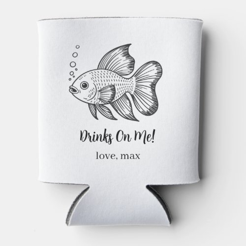 Custom Pet Wedding Can Cooler