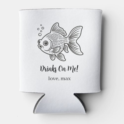Custom Pet Wedding Can Cooler