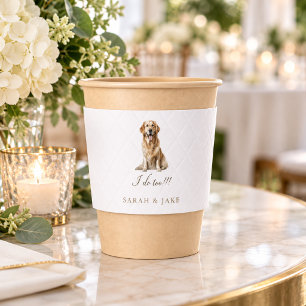 Custom Pet Wedding Coffee Cup Sleeve