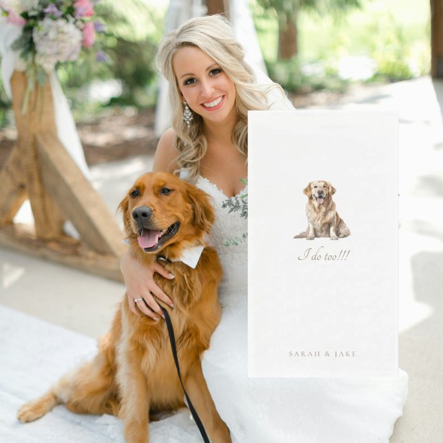 Custom Pet Wedding Guest Napkins (Creator Uploaded)