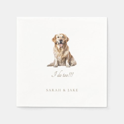 Custom Pet Wedding Napkins