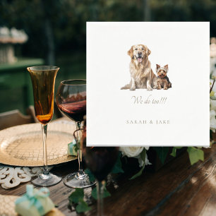 Custom Pet Wedding Napkins III
