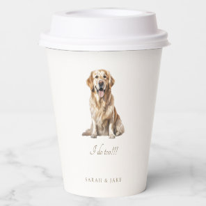 Custom Pet Wedding  Paper Cups