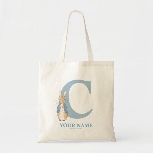 Custom Peter Rabbit _ Letter C Tote Bag