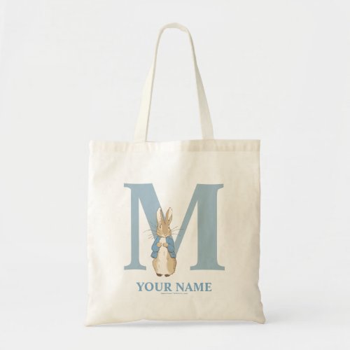 Custom Peter Rabbit _ Letter M Tote Bag