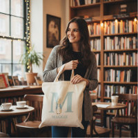 Custom Peter Rabbit - Letter M Tote Bag