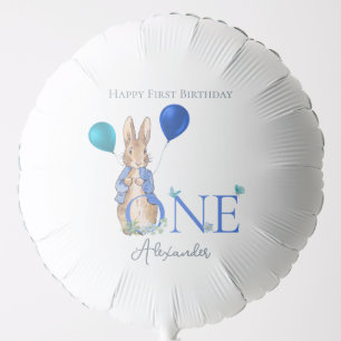 Custom Peter the rabbit 1st Birthday Balloon