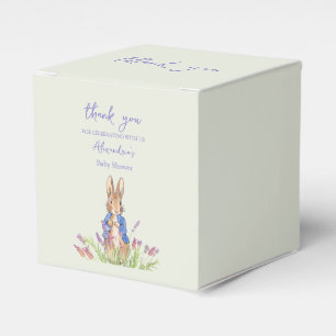 Custom Peter the rabbit Baby shower Thank You Favor Boxes