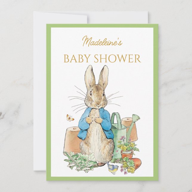 Custom Peter the rabbit Invitation (Front)