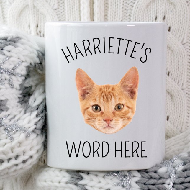 Custom Pet's Cat Dog Face Dad Mom Birthday Party Mug (Creator Uploaded)