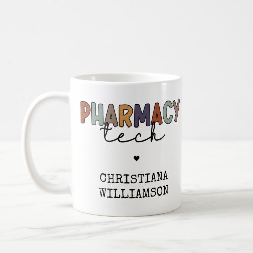 Custom Pharmacy Tech Retro Pharmacy Technician Coffee Mug