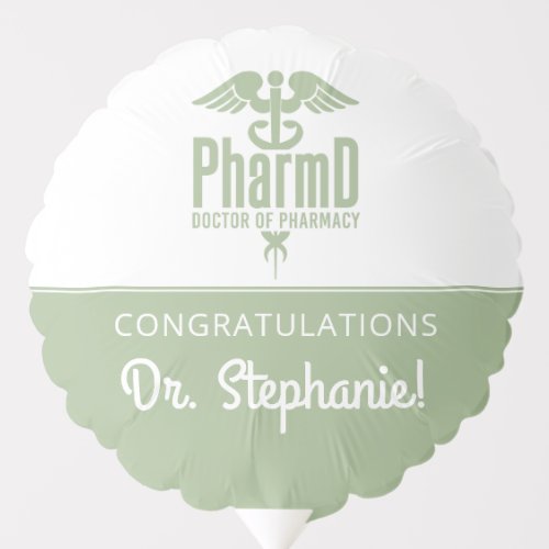 Custom PharmD Doctor of Pharmacy Graduation Party Balloon