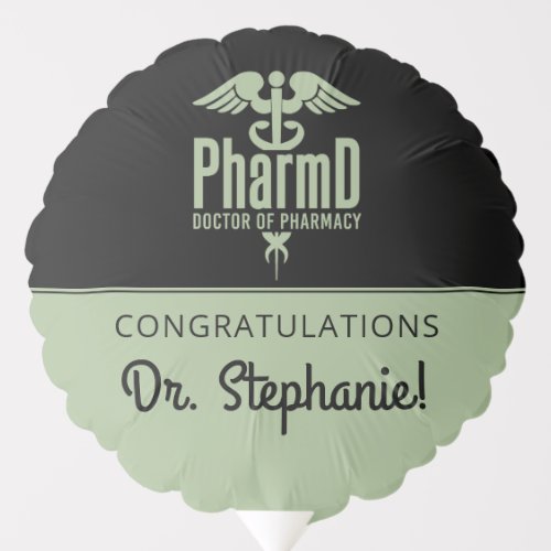 Custom PharmD Doctor of Pharmacy Graduation Party Balloon