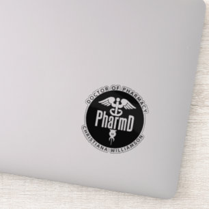 Custom PharmD Doctor of Pharmacy Graduation Sticker