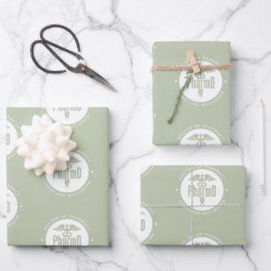 Custom PharmD Doctor of Pharmacy Graduation Wrapping Paper Sheets
