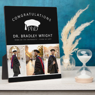 Custom PhD Doctoral Grad Hat Doctoral Graduation Plaque