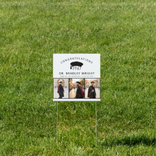 Custom PhD Doctoral Grad Hat Doctoral Graduation Sign