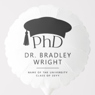 Custom PhD Doctoral Hat Doctoral Degree Graduation Balloon