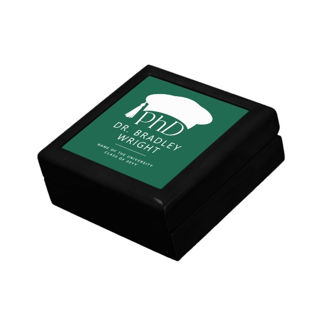Custom PhD Doctoral Hat Doctoral Degree Graduation Gift Box (Side)