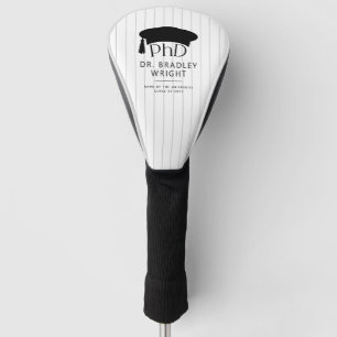 Custom PhD Doctoral Hat Doctoral Degree Graduation Golf Head Cover