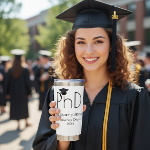 Custom PhD Graduation Travel Insulated Tumbler