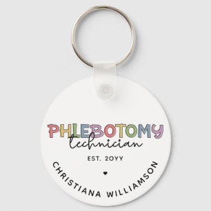 Custom Phlebotomy Technician PBT Phlebotomy Tech Keychain