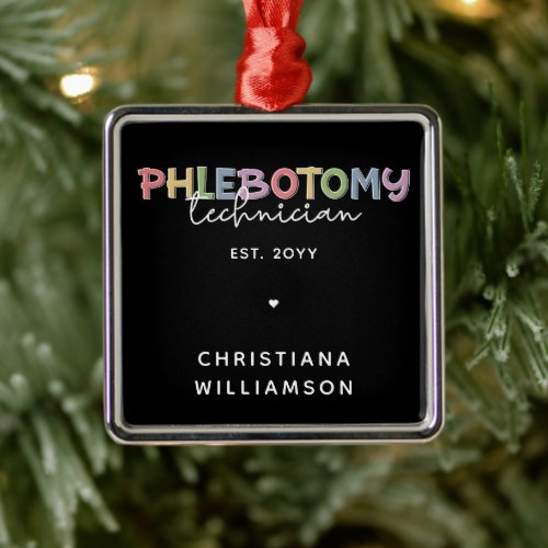 Custom Phlebotomy Technician PBT Phlebotomy Tech Metal Ornament