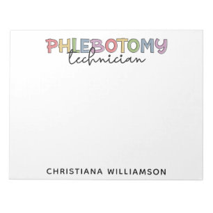 Custom Phlebotomy Technician PBT Phlebotomy Tech Notepad