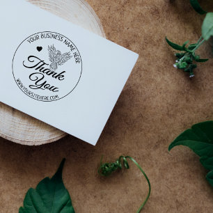 Custom Phoenix Thank You Rubber Stamp