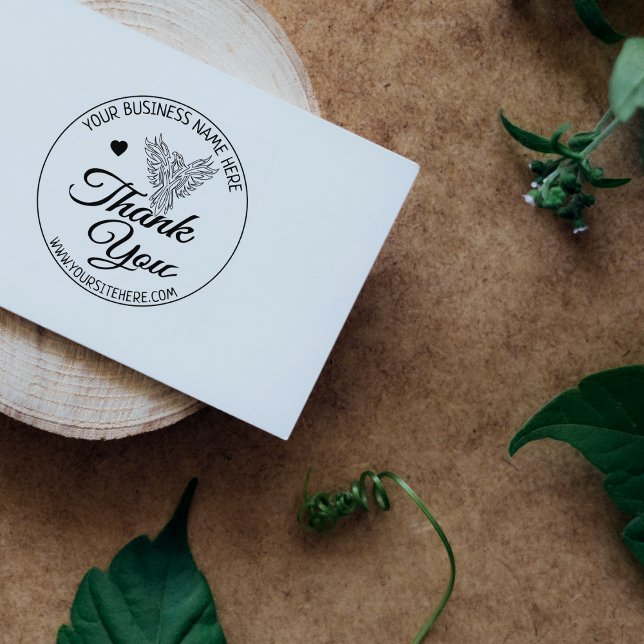 Custom Phoenix Thank You Rubber Stamp (Creator Uploaded)