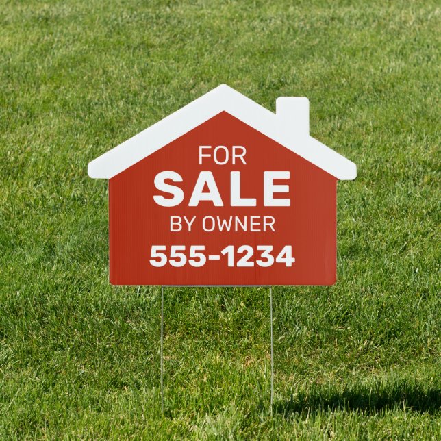 Custom phone number FOR SALE yard sign (Insitu)