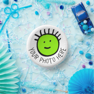 Custom Photo 12 7" PARTY PAPER BOWLS Template